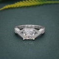 2.00CT Princess Cut Twist Moissanite Engagement Ring - JBR Jeweler