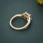 2.00CT Princess Cut Twist Moissanite Engagement Ring - JBR Jeweler