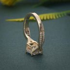 2.00CT Princess Cut Twist Moissanite Engagement Ring - JBR Jeweler