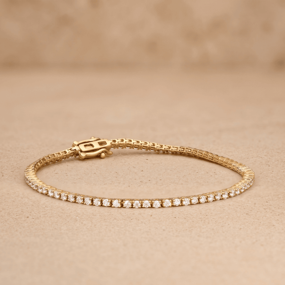 2.00 TCW Lab Grown Diamond Tennis Bracelet  14K Gold