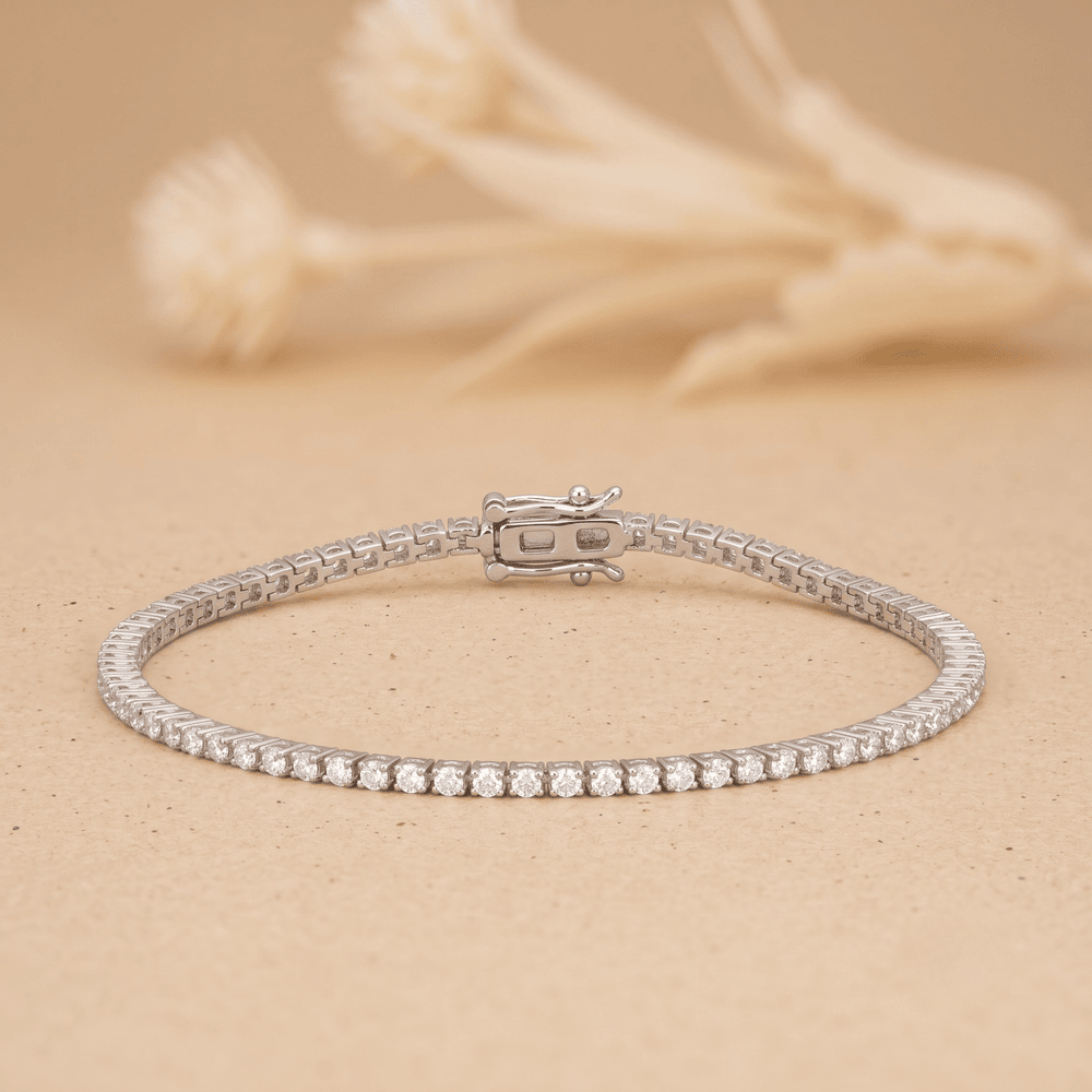 2.00 TCW Lab Grown Diamond Tennis Bracelet  14K Gold