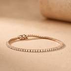 2.00 TCW Lab Grown Diamond Tennis Bracelet  14K Gold
