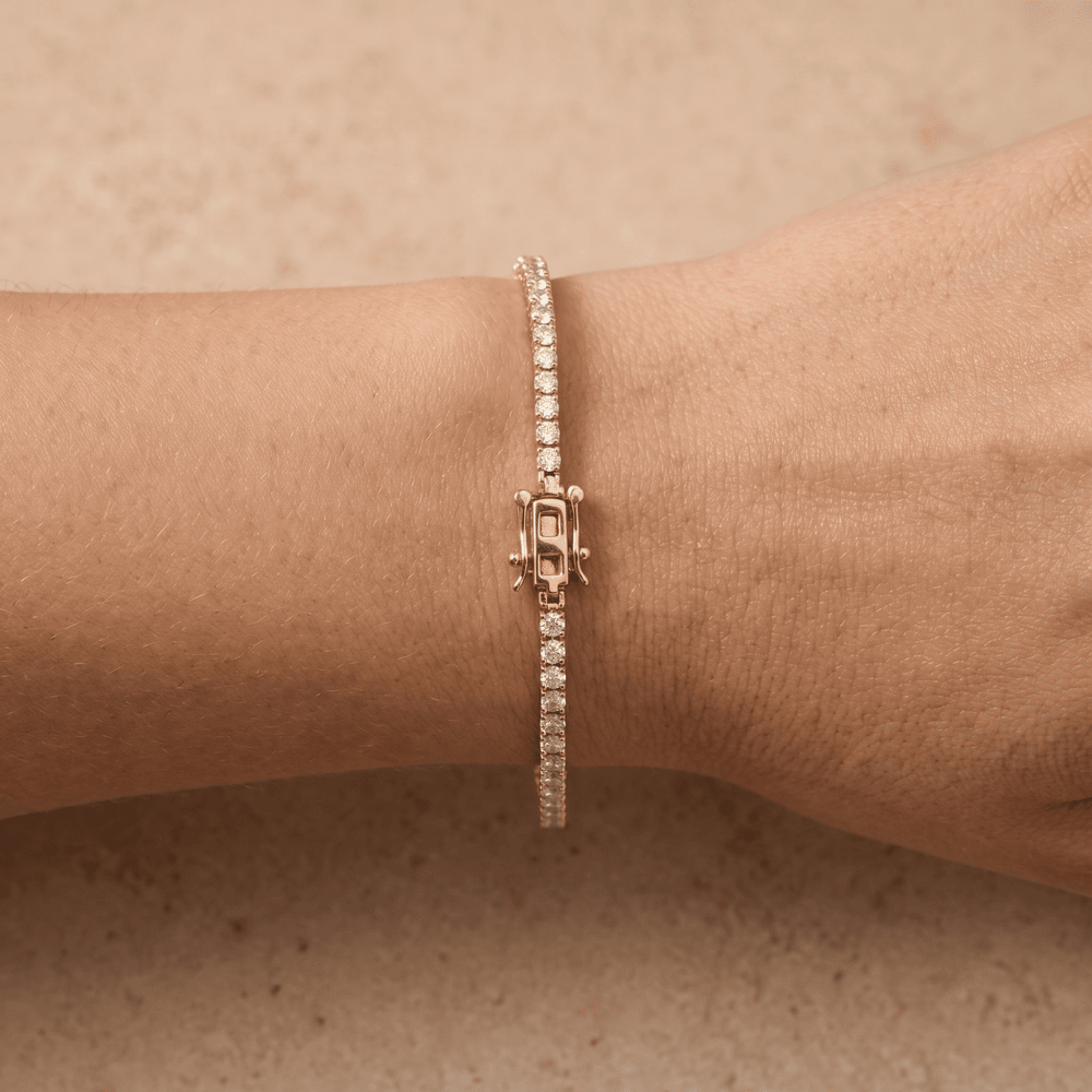 2.00 TCW Lab Grown Diamond Tennis Bracelet  14K Gold