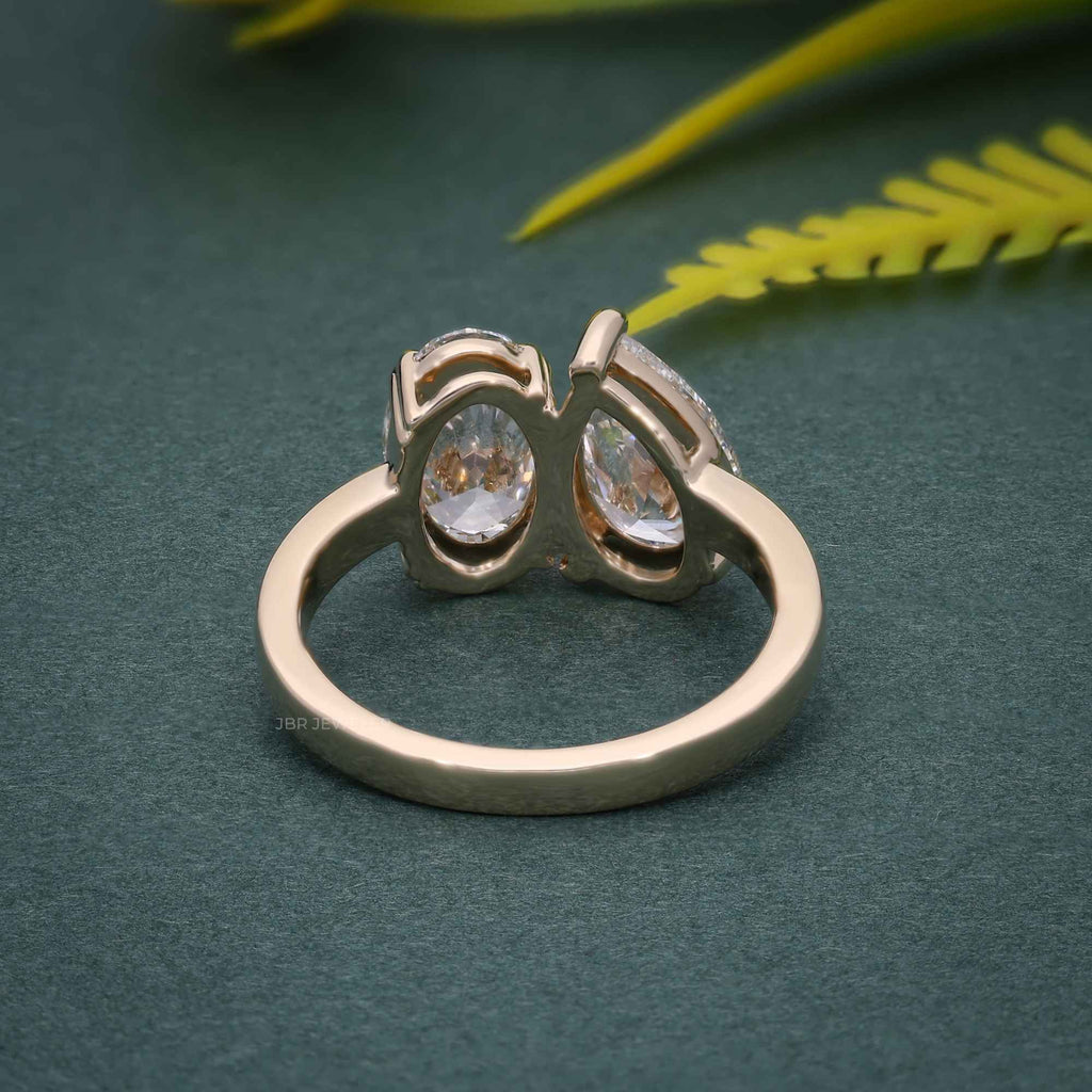 2.00 CT Love-Inspired Oval & Pear Lab Diamond Ring