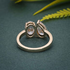 2.00 CT Love-Inspired Oval & Pear Lab Diamond Ring