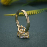 2.0CT Pear/Heart Cut Diamond Moissanite Toi Moi Engagement Ring