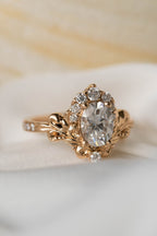 Flourish Scrollwork Ring with 2.20 CT Lab Diamond