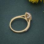 2.50Ct Classic Under Halo Oval Cut Moissanite Diamond Engagement Ring - JBR Jeweler
