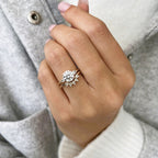 Lab-Grown Diamond Three-Stone Bridal Set
