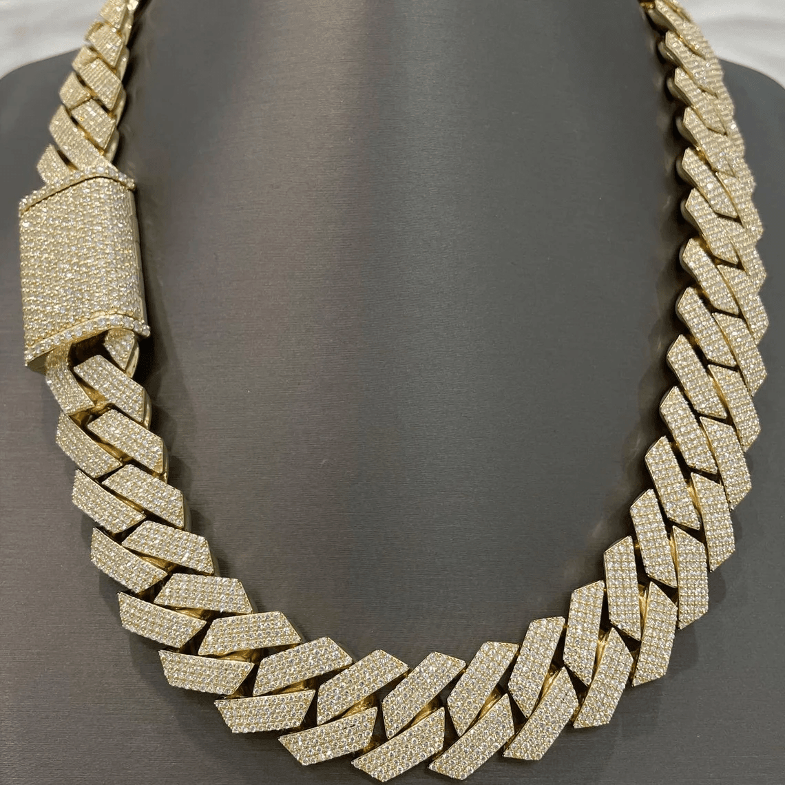 Fully iced out on sale cuban link chain