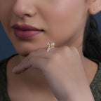 2Ct Classic Under Halo Oval Shape Moissanite Diamond Engagement Wedding Ring - JBR Jeweler