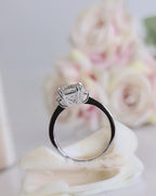 2CT Emerald Cut Certified Lab-Grown Diamond Ring wedding Bridal Set - JBR Jeweler