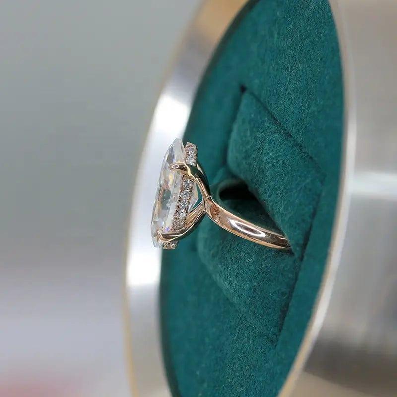 2CT Marquise Cut Solitaire Moissanite Engagement Ring for Her - JBR Jeweler