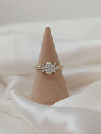 2CT Oval Cut Side Marquise Lab-Grown Diamond Engagement Ring - JBR Jeweler