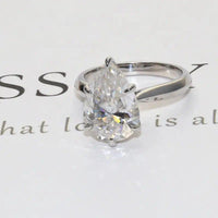 2Ct Pear Cut Lab Grown-CVD Diamond Solitaire Engagement Ring - JBR Jeweler