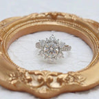 2Ct Round Cut Lab Grown-CVD Diamond Halo Engagement Ring - JBR Jeweler