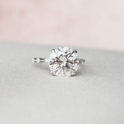 2CT Round Cut Lab Grown Diamond Solitaire Engagement Ring - JBR Jeweler