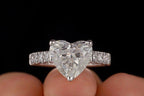 3.50CT Heart Lab-Grown Diamond Solitaire Engagement Ring - JBR Jeweler