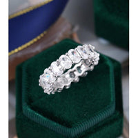 3.60CT Full Eternity Oval Cut Unique Wedding Band Gift - JBR Jeweler