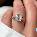 3.00 Ct Asscher Cut Lab Grown Diamond Engagement Ring JBR Jeweler