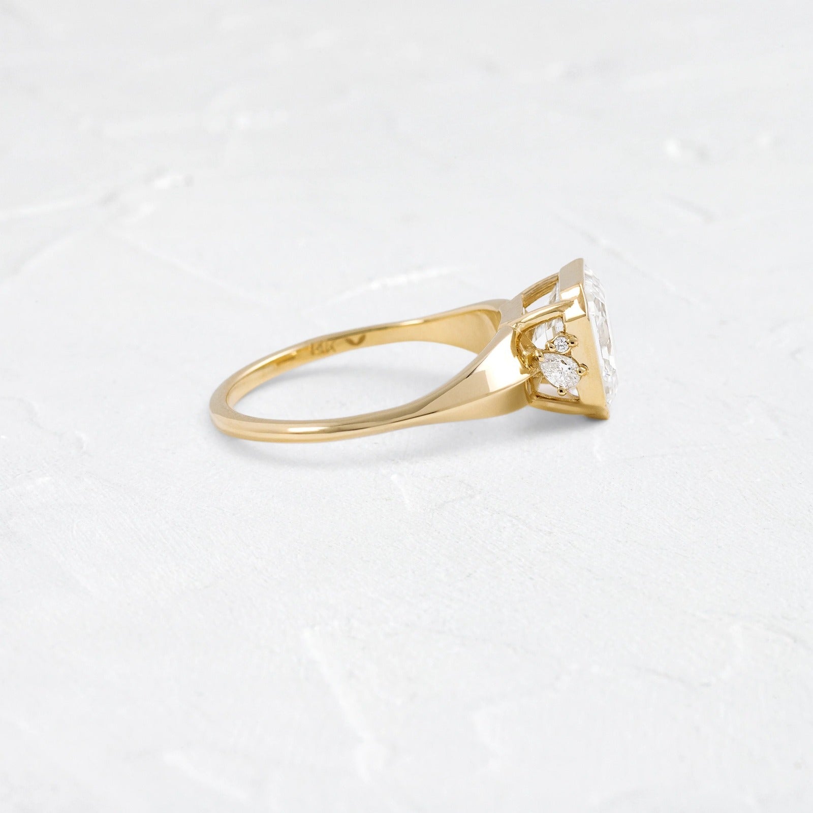 3.00 Ct Asscher Cut Lab Grown Diamond Engagement Ring JBR Jeweler