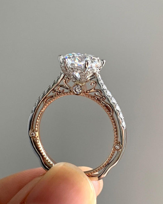 Promise forever with this 3.00 CT vintage lab-grown ring