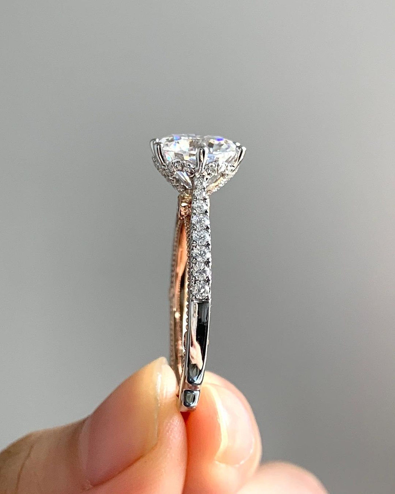 3.00 CT vintage lab-grown ring for her eternal promise