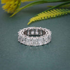 Radiant Cut Moissanite Diamond Band |4.5TW | EF/VS | Wedding Band - JBR Jeweler