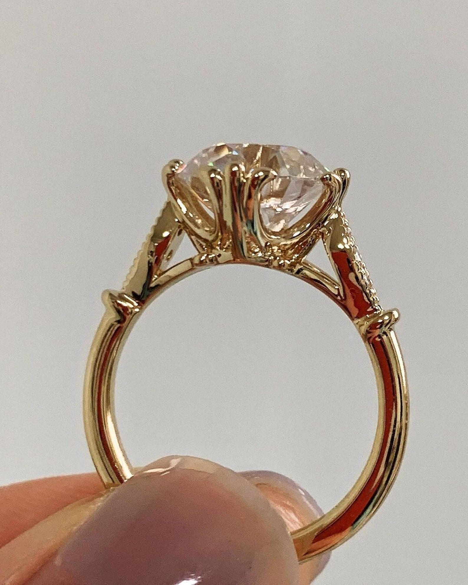 3.70 CT Art Deco Lab-Grown Diamond Wedding & Engagement Ring