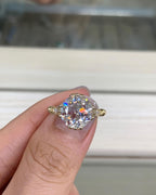 3.70 CT Art Deco Lab-Grown Diamond Engagement Ring for Women