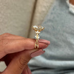 3 CT Oval Lab Grown Branch and Twig Diamond Nature Inspired Engagement Ring - JBR Jeweler