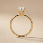 IGI certified 3 ct marquise diamond ring top view