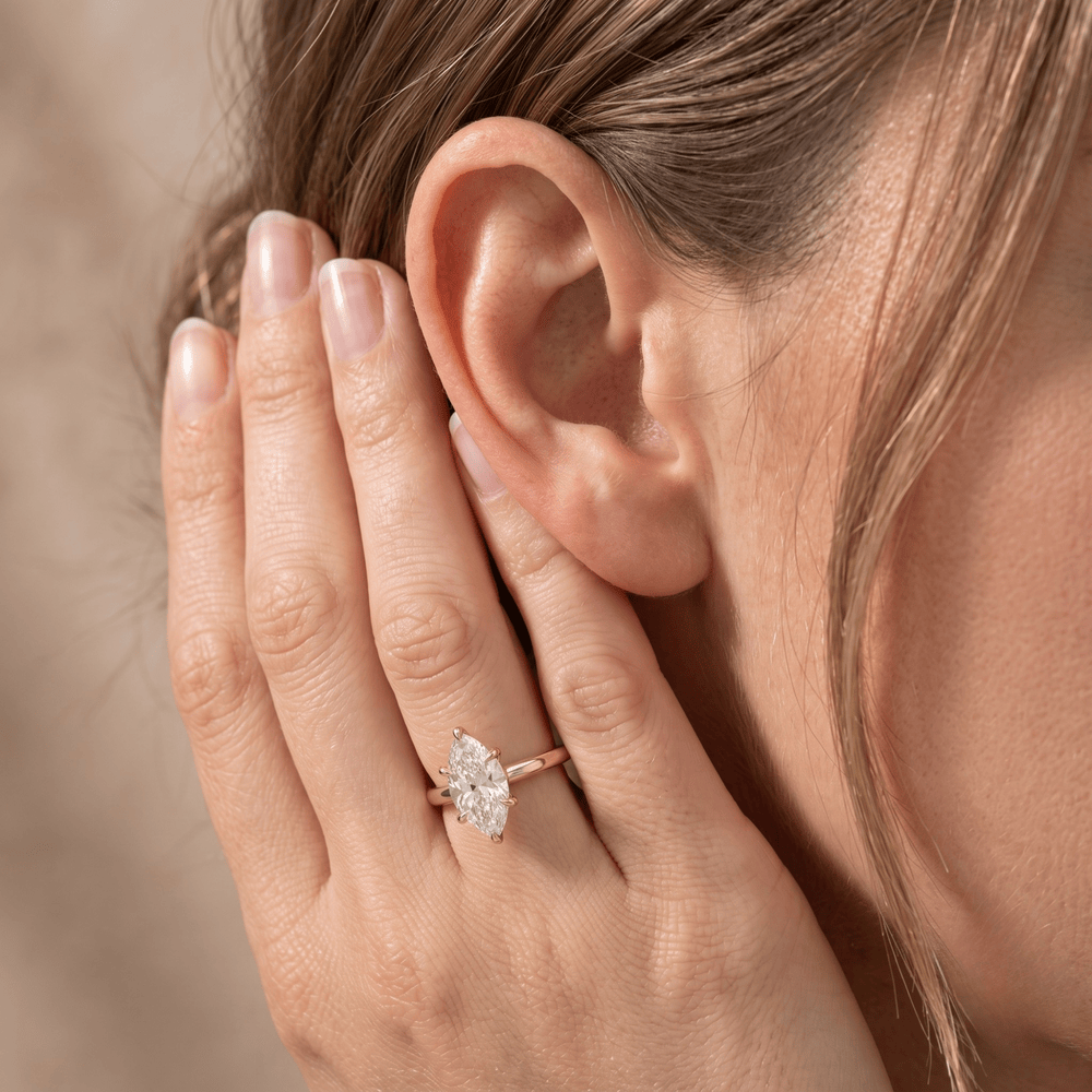 3 ct marquise solitaire ring lifestyle shot