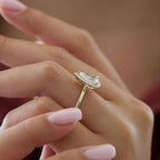 3 CT Pear Lab-Grown Diamond Set with Pave Wedding Ring