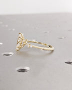 3 CT Marquise Cut Lab Diamond Ring with Art Deco Design