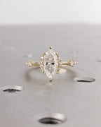 3 CT Vintage-Inspired Lab Diamond Ring in 14K Gold