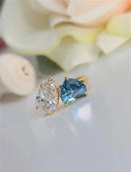 3Ct Pear Shaped Toi Moi Moissanite Diamond Engagement Ring - JBR Jeweler