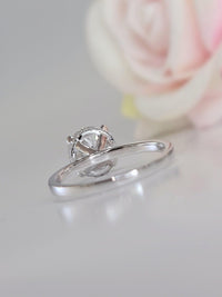 3CT Round Cut Solitaire Moissanite Engagement Ring - JBR Jeweler