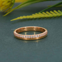 3 mm klassischer Moissanit-Diamantring