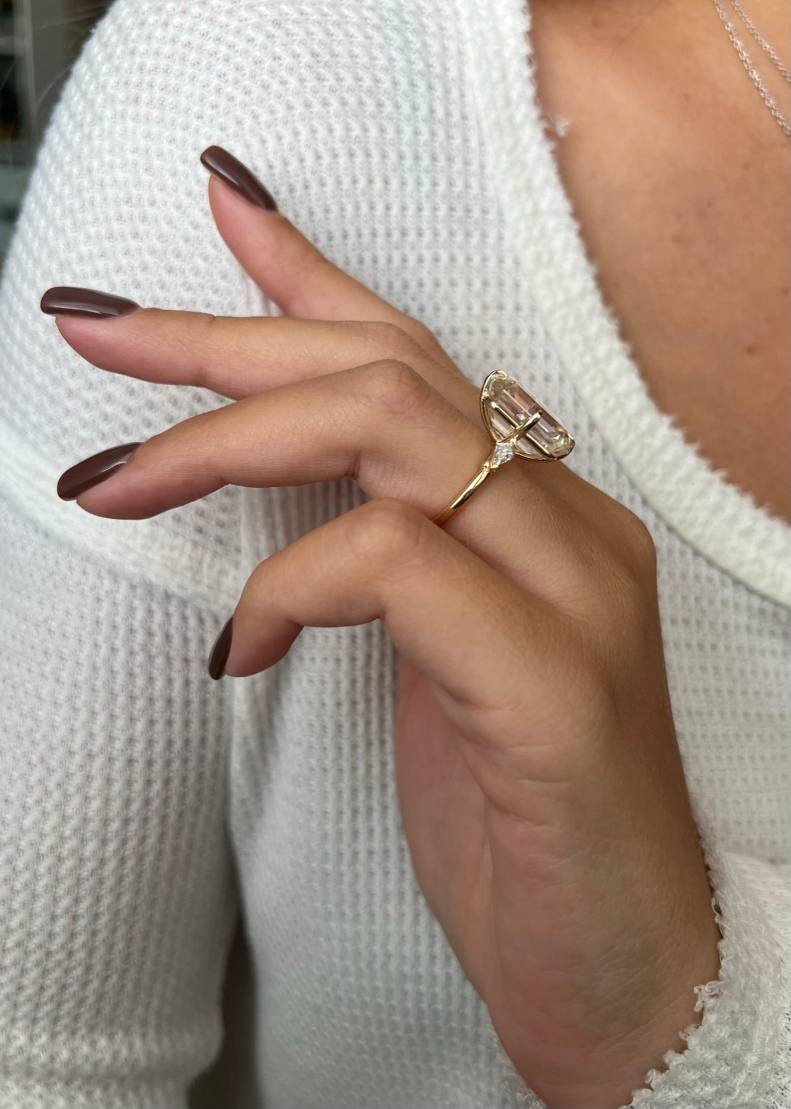 7.50 CT lab diamond ring with vintage-inspired beauty