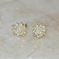 8mm Round Cut Dainty Star Moissanite Earring for Women - JBR Jeweler