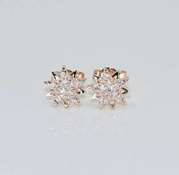 8mm Round Cut Dainty Star Moissanite Earring for Women - JBR Jeweler