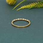 Alternating Marquise Round Moissanite Diamond Band - JBR Jeweler