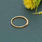 Alternating Marquise Round Moissanite Diamond Band - JBR Jeweler