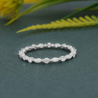 Alternative Round and Marquise Lab Diamond Wedding Band - JBR Jeweler