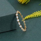 Alternative Round and Marquise Lab Diamond Wedding Band - JBR Jeweler