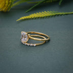 Asscher Cut Solitaire Moissanite Diamond Wedding Bridal Ring Sets - JBR Jeweler