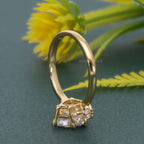 Asymmetrical Unique Pear Lab Grown Diamond Engagement Ring - JBR Jeweler