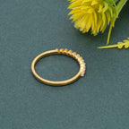 Baguette Half Eternity Lab Grown Diamond Wedding Band - JBR Jeweler