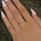 Bamboo Moissanite Diamond Stackable Wedding Ring - JBR Jeweler